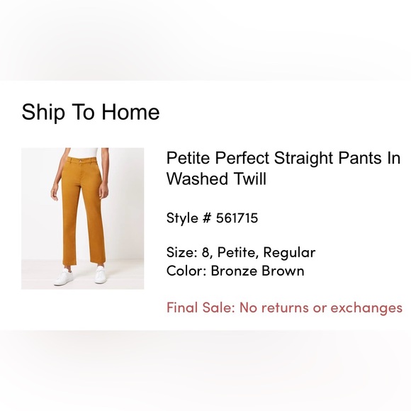 NWT : I carelessly ordered the wrong size and it’s a final sale. - Picture 1 of 2